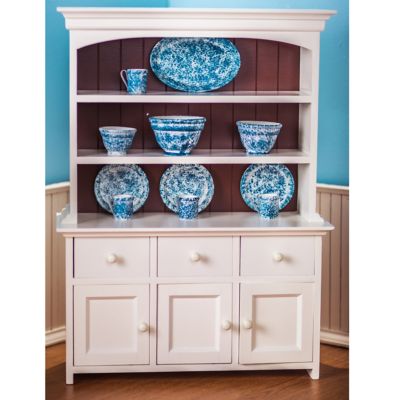 Image showing  Wooden Farmhouse Stepback Cupboard for 18 in. Dolls