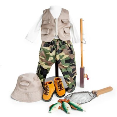 The Queen's Treasures 11 pc. Fishing Adventure Outfit for 18 in. Dolls