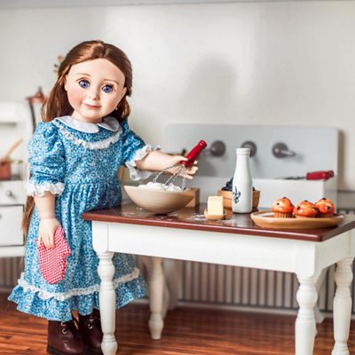 Image showing  Wooden Kitchen Table And Two Chairs for 18 in. Dolls