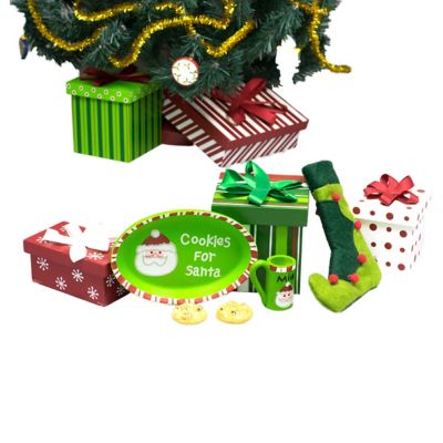 Image showing  Christmas Accessory Play Set for 18 in. Dolls. 11 pc.