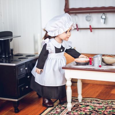 Image showing  6 pc. Kitchen Maid Clothing Outfit with Boots for 18 in. Dolls