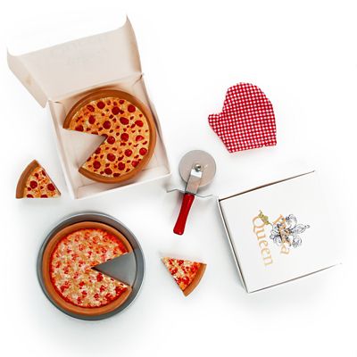 The Queen's Treasures 9 pc. Pizza Party Food Accessory Play Set for 18 in. Dolls