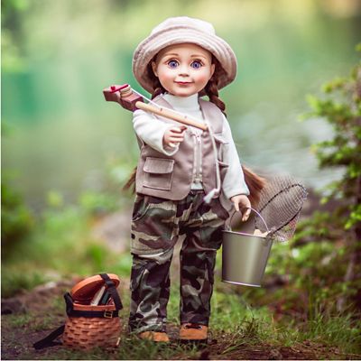 Image showing  Authentic Hiking Boots & Shoe Box for 18 in. Doll