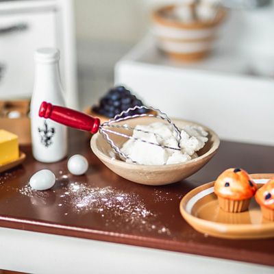 Image showing  Vintage Kitchen Baking Tool Set And Food for 18 in. Dolls, 7 pc.