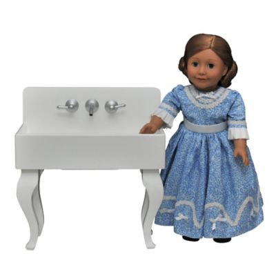 Image showing 5 th The Queen's Treasures 1930's Style Farmhouse Sink for 18 in. Doll Kitchens