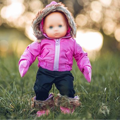 Image showing  Complete Pink Snow Suit Intended for 15 in. Bitty Baby Dolls