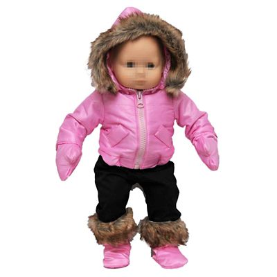 Image showing  Complete Pink Snow Suit Intended for 15 in. Bitty Baby Dolls