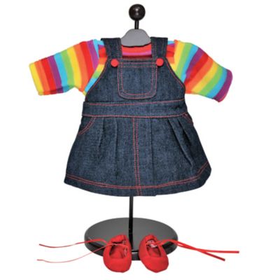 The Queen's Treasures Rainbow Tee Shirt and Skirt Clothes Outfit Intended for 15 in. Bitty Baby Dolls