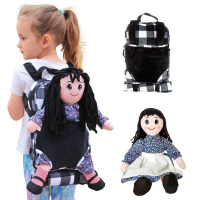 The Queen's Treasures Little House on the Prairie Charlotte Rag Doll and Doll Carrier Backpack