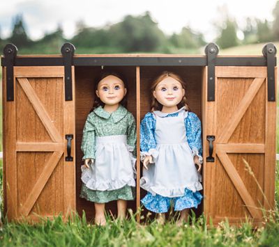 Image showing 5 th The Queen's Treasures Little House on the Prairie Clothes Storage and Accessory Trunk for 18 in. Dolls