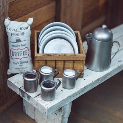 Image showing  Little House on the Prairie 1880's Dishware Set for 18 in. Dolls