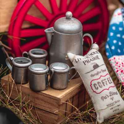 Image showing  Little House on the Prairie 1880's Dishware Set for 18 in. Dolls