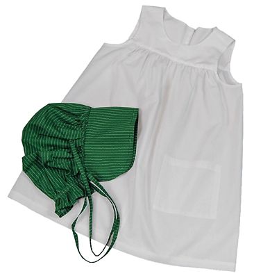 Image showing  Little House on the Prairie Child-Size Apron & Bonnet Set