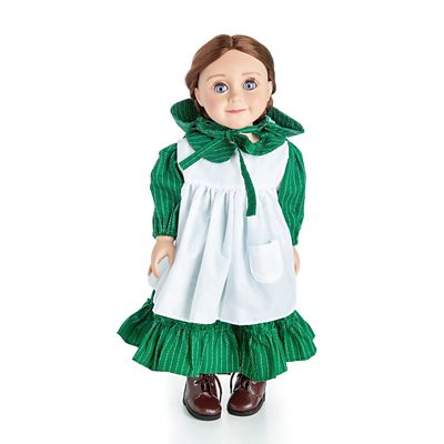 Image showing  Little House on the Prairie Green Prairie Dress Outfit for 18 in. Dolls