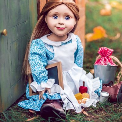 Image showing  Little House on the Prairie School Lunch & Accessory Set for 18 in. Dolls