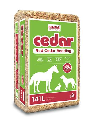 PetsPick Cedar Small Pet Bedding, 141 L Price pending