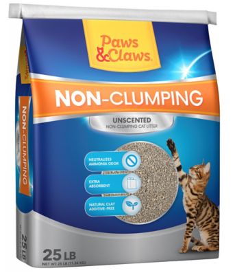 Paws & Claws Non-Clumping Cat Litter, 25 lb. at Tractor ...