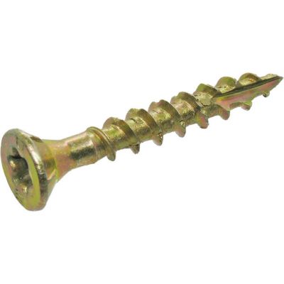 Image showing  1 lb. Construction Screw 1-1/4 in. Gold