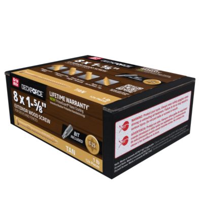 Image showing  Df- 1 lb. 1-5/8 in. Ext Screw Tan