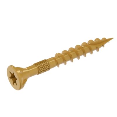 Image showing  1-5/8 in. DeckForce Exterior Screws, Tan, 5 lb.