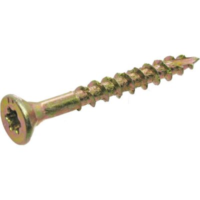 Image showing Grip-Rite 1 lb. Construction Screw 1-5/8 in. Gold