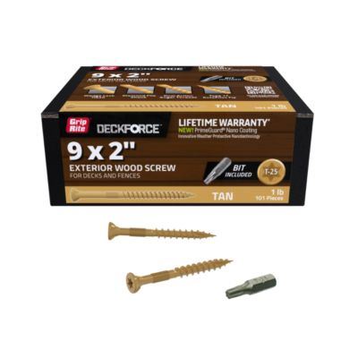 Image showing  2 in. DeckForce Exterior Screws, Tan, 1 lb.