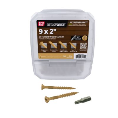 Image showing  2 in. DeckForce Exterior Screws, Tan, 5 lb.
