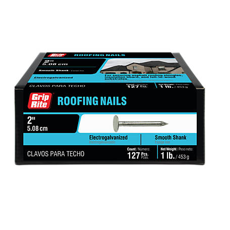 Stallion 1-1/2 in. Roofing Hot-Dipped Galvanized Steel Nail Large Head 25 lb Stallion 1-1/2 in. Roofing Hot-Dipped Galvanized Steel Nail Large Head 25 lb
