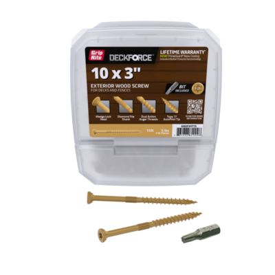 Image showing  3 in. DeckForce Exterior Screws, Tan, 5 lb.