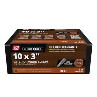 Grip-Rite Df- 1 lb. 3 in. Ext Scrw Red