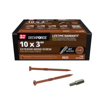 Image showing  Df- 1 lb. 3 in. Ext Scrw Red