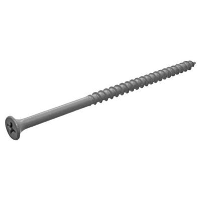 Image showing  1 lb. Primeguard Deck Screw 4 in. Gray