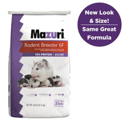 Mazuri Rodent Breeder 6F Pelleted Food, 40 lb. Bag