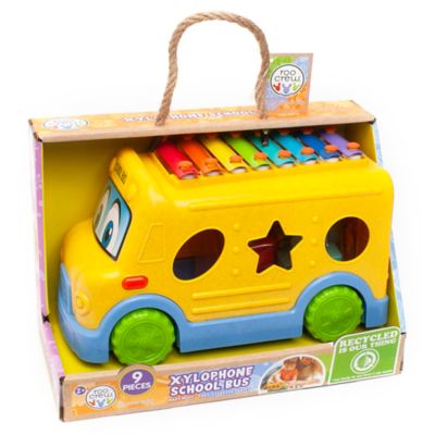 Roo Crew Xylophone School Bus 9 pc. Shape & Sort, Color & Sounds Educational Toy