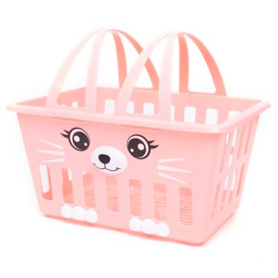 Image showing  Kitty Basket, Pink Cat Basket Playset With 16 pc., Ages 2+