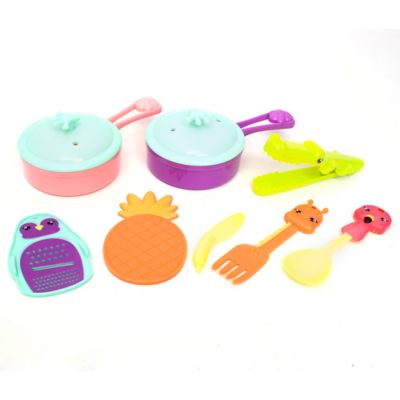 Image showing  Cooking Utensils, 10 pc. Animal Themed Kitchen Playset, Ages 2+