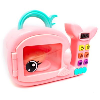 Image showing 5 th Zoo Troop Whale Microwave, 17 pc. Playset, Electronic Light & Sound, Ages 2+
