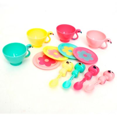 Image showing  Flamingo Tea Set, 13 pc., Animal Tea Party Set, Ages 2+