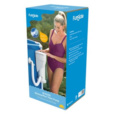 Funsicle SFX1500 SkimmerPlus Filter Pump, For Above Ground Swimming Pools