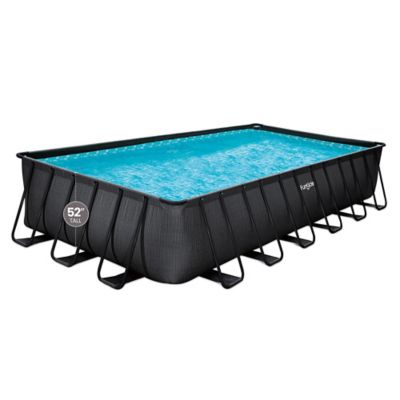 Image showing 9 th Funsicle 24 ft. x 12 ft. Oasis Designer Rectangular Lap Pool, Above Ground Pool Set