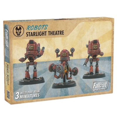 Modiphius Fallout Wasteland Warfare Robots Starlight Theatre Staff Figures