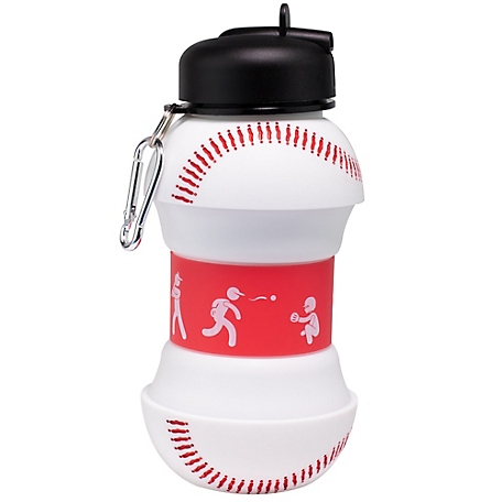 Maccabi Art Collapsible 1 Liter Water Bottle Baseball