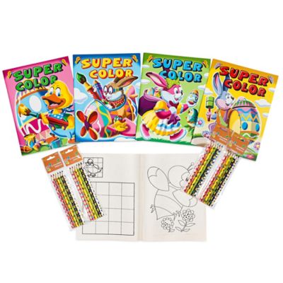 Image showing  Easter Spring Coloring Books 8 pc. Bundle