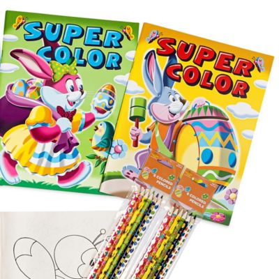 Image showing  Easter Spring Coloring Books 8 pc. Bundle