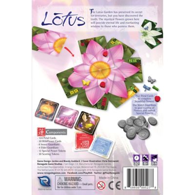 Image showing  Lotus Family Strategy Card Laying Game, Ages 8+, 1-4 Players