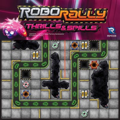 Renegade Game Studios Robo Rally Thrills & Spills Expansion Board Game, Ages 12+, 2-6 Players