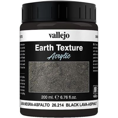 Vallejo Paints Texture Acrylic 6.79 oz. Paint Bottle, 200 ml.