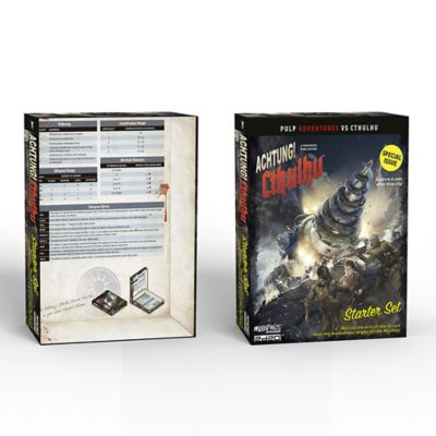 Image showing 6 th Modiphius Achtung! Cthulhu Starter Set RPG Boxed Set with 2 Books