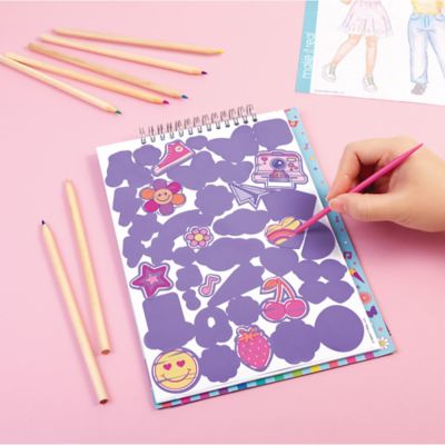 Image showing  Fashion Design Scratch Art Groovy Vibes, Kids Age 8+