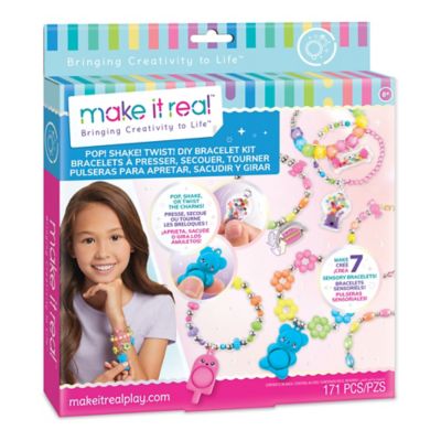 Make It Real Pop! Shake! Twist! DIY Bracelet Kit, Kids Age 8+